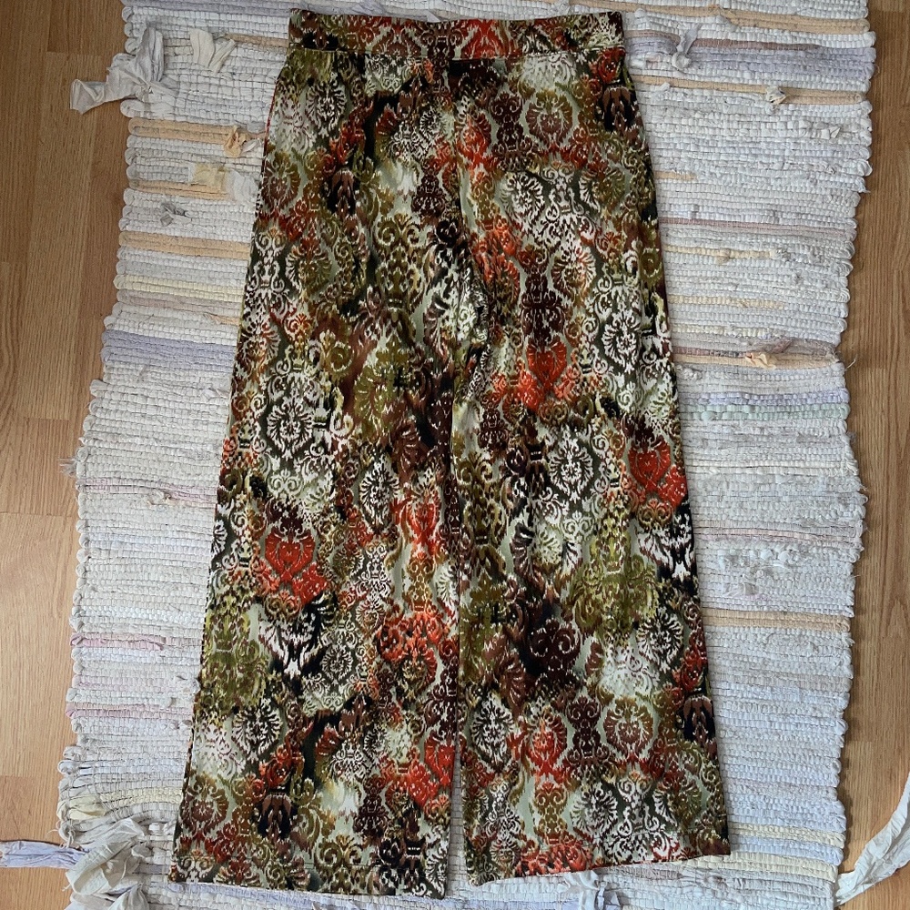 N Touch Pull On Wide Leg Stretch Palazzo Pants Size Medium - Picture 5 of 5